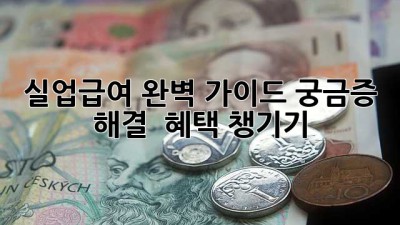 실업급여 완벽 가이드✨ 궁금증 해결 & 혜택 챙기기! 💼💸